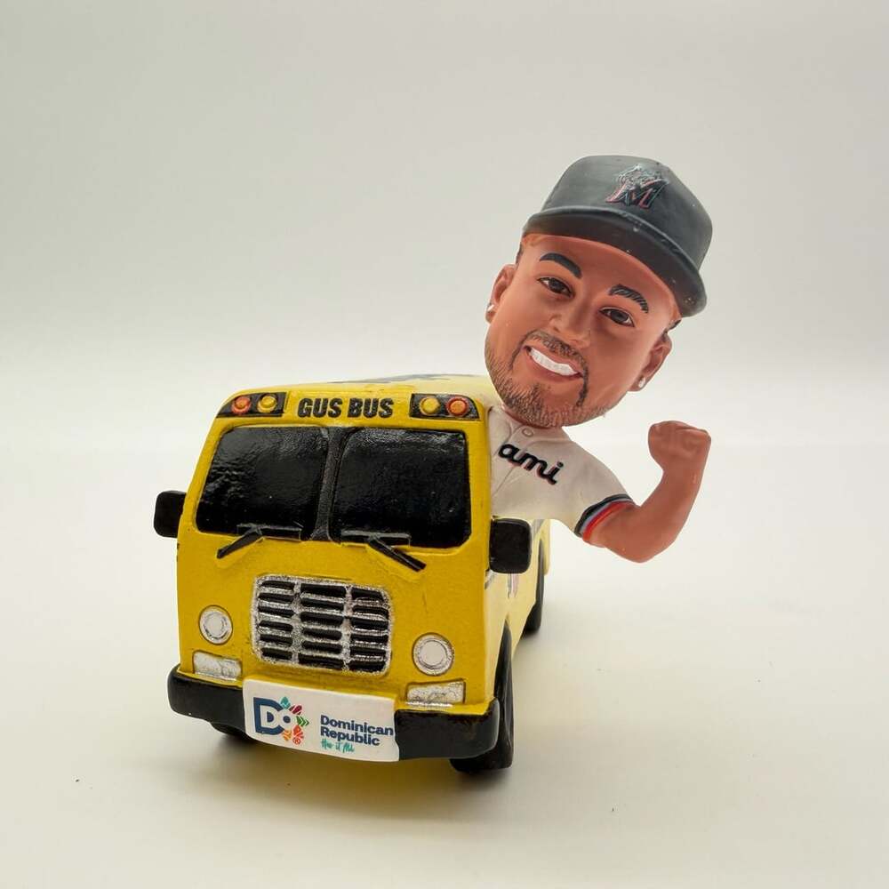 Miami Marlins Agustin Ramirez Gus Bus Bobblehead